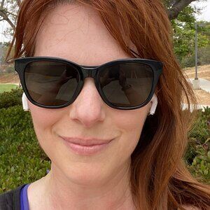 SMITH OPTICS Caper Cat Eye Sunglasses Polarized Black Monochrome Womens